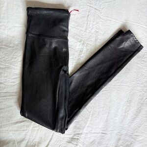 SPANX | Faux Leather High Waisted Leggings | Women’s Size Small | Black